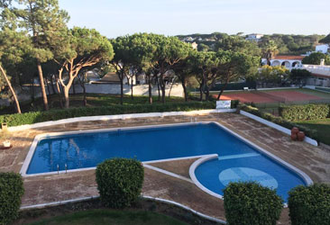 Vale Do Lobo Pool And Tennis Court View Quinta Do Lago Algarve Faro Almansil Portugal Vilaverde